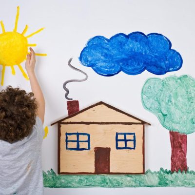 Boy painting